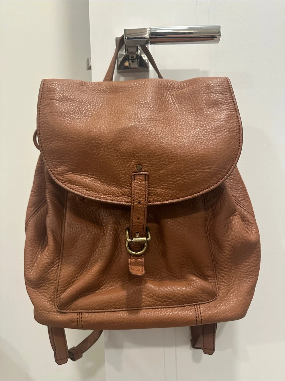 Lucky Brand Tan Leather Backpack
